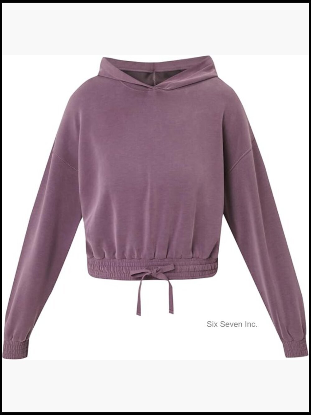 Sand Wash Cloudweight Crop Hoodie - Lightweight Recycled Fabric